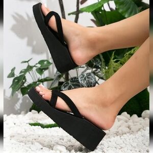 Elegant Black Sandals Shoes